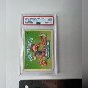 1985 Garbage Pail Kids PSA  Good 2 Tongue Tied Tim #48a
